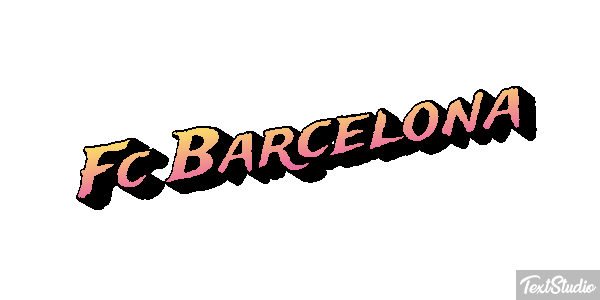 Fç Barcelona Effet de texte