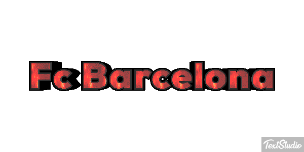 Fç Barcelona Effet de texte