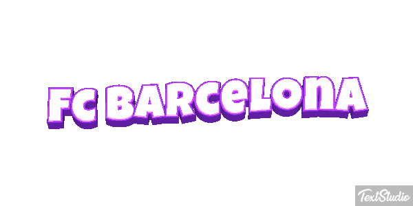 Fç Barcelona Effet de texte