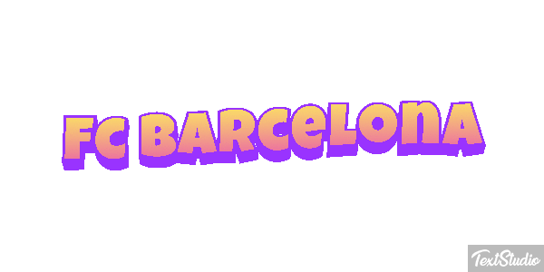 Fç Barcelona Effet de texte