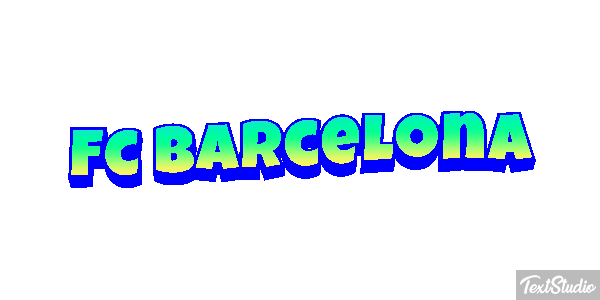 Fç Barcelona Effet de texte