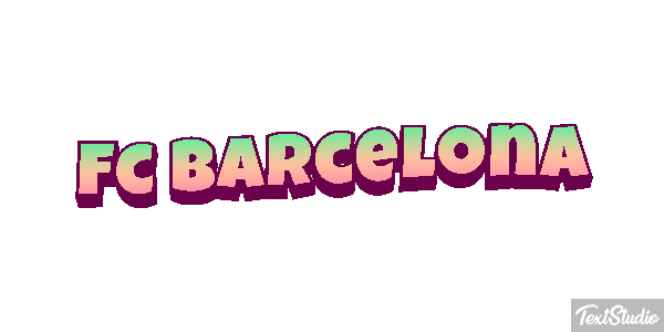 Fç Barcelona Effet de texte