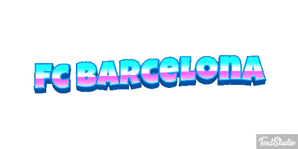Fç Barcelona Effet de texte