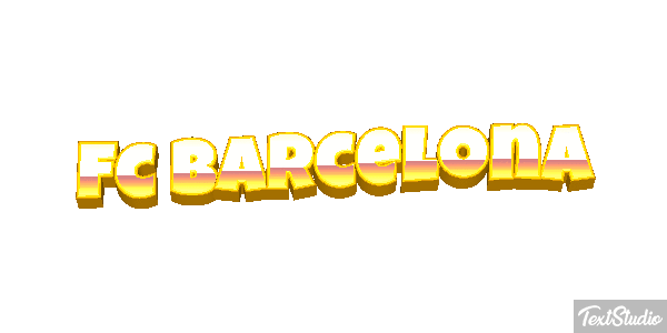 Fç Barcelona Effet de texte