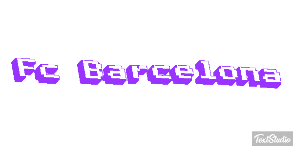 Fç Barcelona Effet de texte