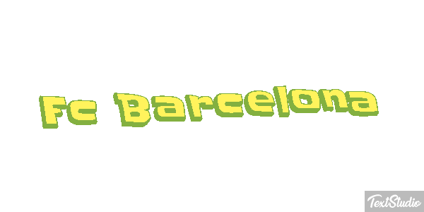 Fç Barcelona Effet de texte