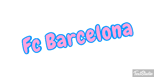 Fç Barcelona Effet de texte