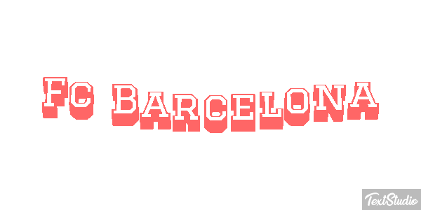 Fç Barcelona Effet de texte