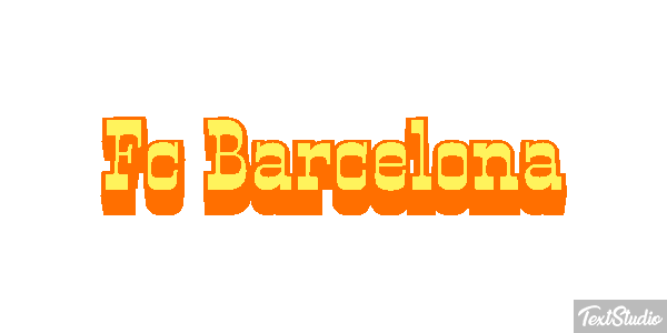 Fç Barcelona Effet de texte