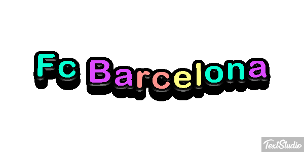 Fç Barcelona Effet de texte