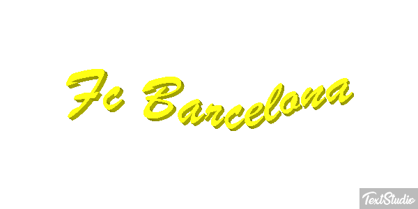 Fç Barcelona Effet de texte