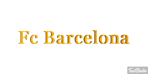 Fç Barcelona Effet de texte