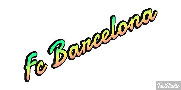 Fç Barcelona Effet de texte