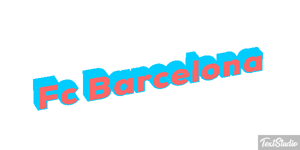 Fç Barcelona Effet de texte