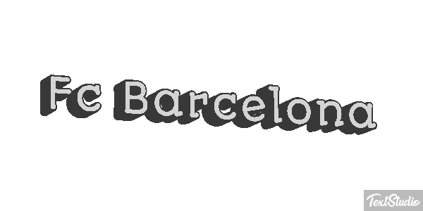 Fç Barcelona Effet de texte