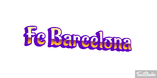 Fç Barcelona Effet de texte