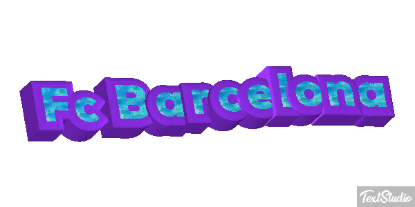 Fç Barcelona Effet de texte