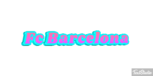 Fç Barcelona Effet de texte