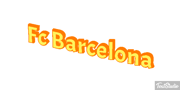 Fç Barcelona Effet de texte