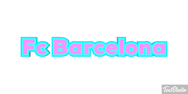 Fç Barcelona Effet de texte