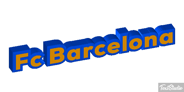 Fç Barcelona Effet de texte