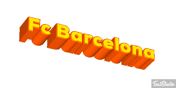 Fç Barcelona Effet de texte
