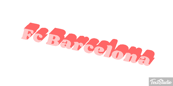 Fç Barcelona Effet de texte