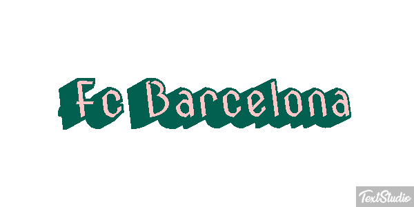 Fç Barcelona Effet de texte