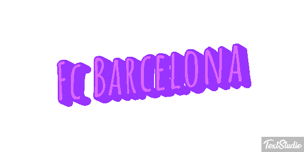 Fç Barcelona Effet de texte
