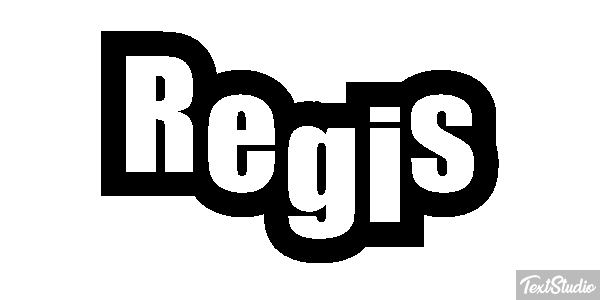 Régis Text effect