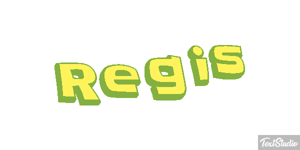 Régis Text effect