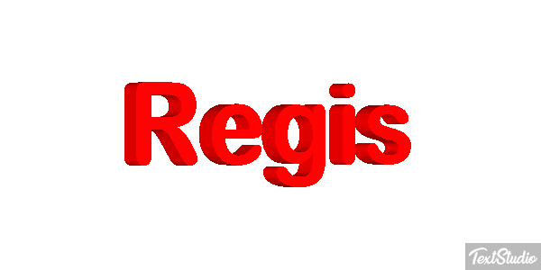 Régis Text effect