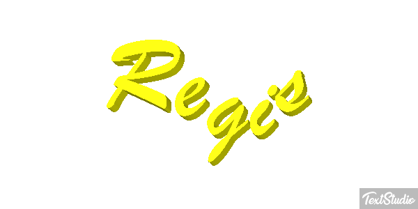 Régis Text effect