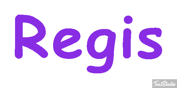 Régis Text effect