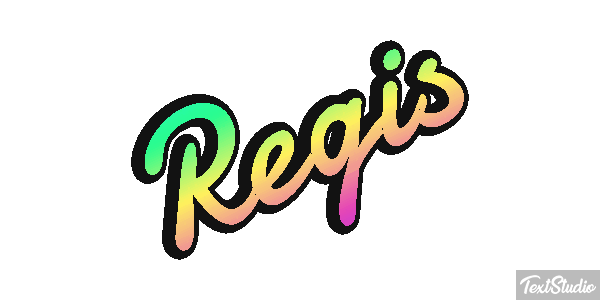 Régis Text effect