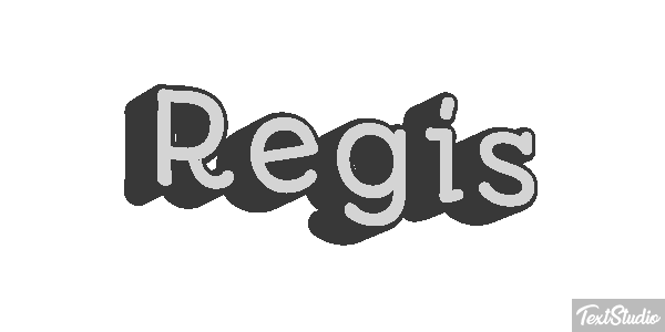 Régis Text effect