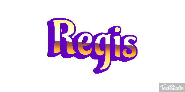 Régis Text effect