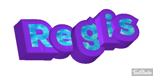 Régis Text effect