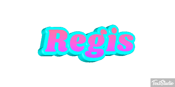 Régis Text effect