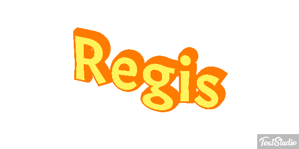 Régis Text effect