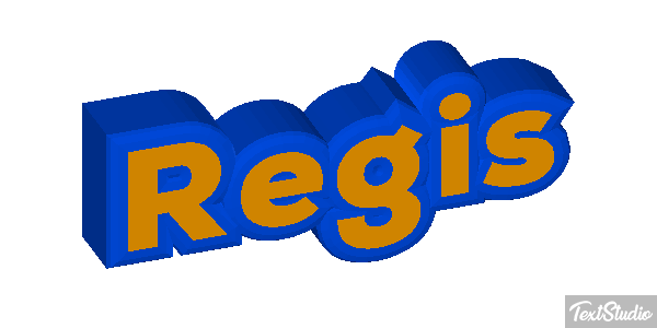 Régis Text effect