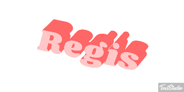 Régis Text effect