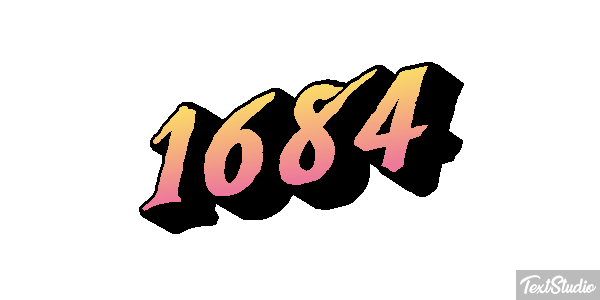 1684 Text effect