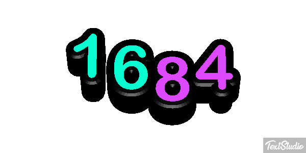 1684 Text effect