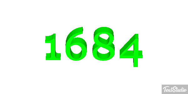 1684 Text effect