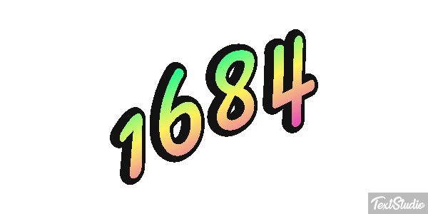 1684 Text effect