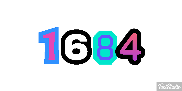 1684 Text effect