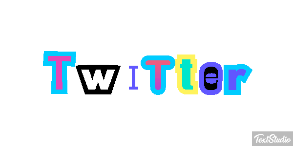 Twitter Efeito do texto