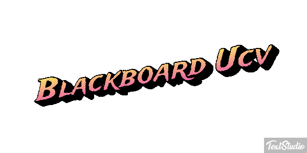 Blackboard Ucv Effetto testo