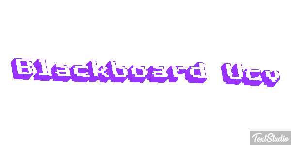 Blackboard Ucv Effetto testo